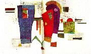 Wassily Kandinsky ackompanjerad kontrast oil painting artist